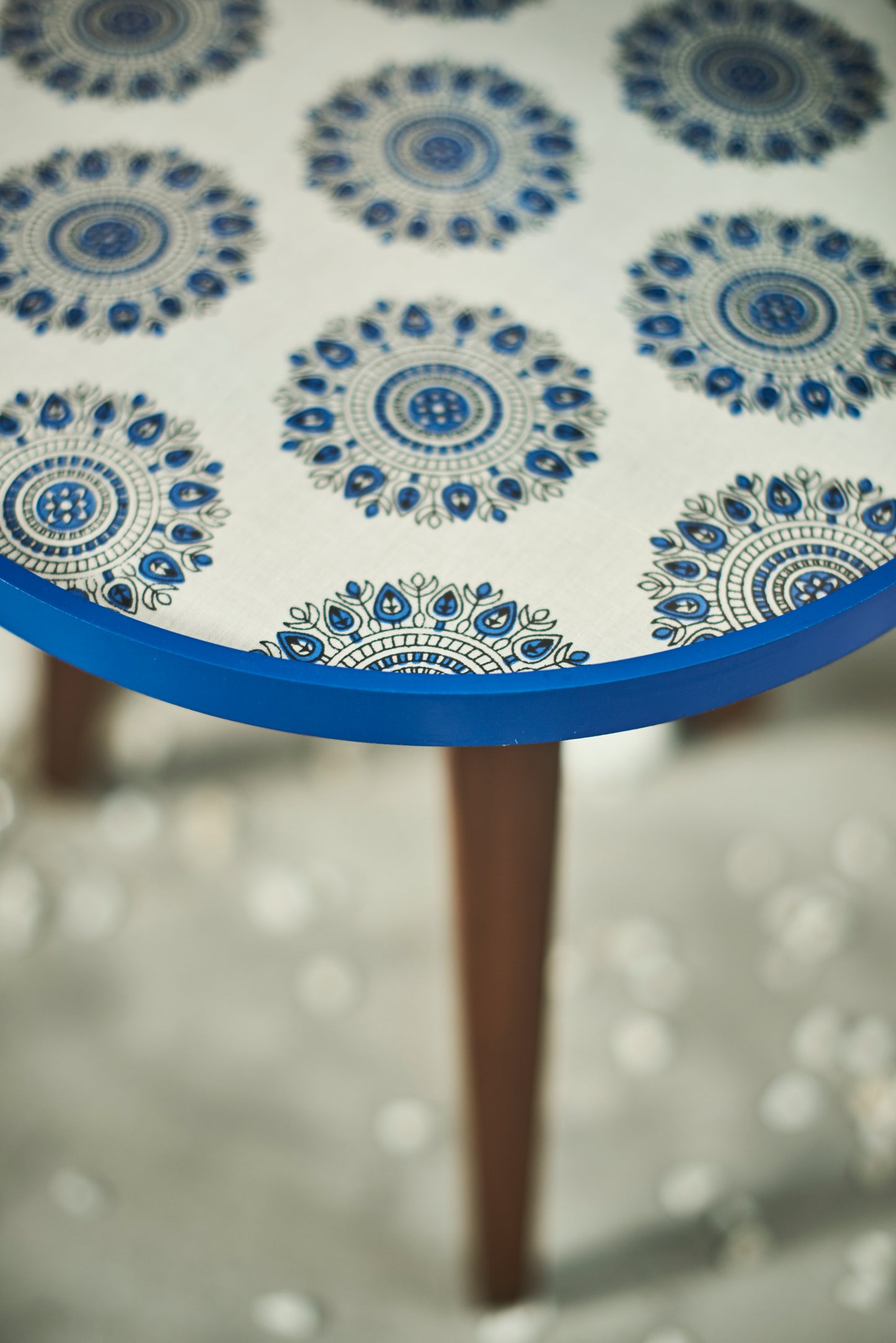 A Tiny Mistake Mandala Wooden Nesting Tables (Set of 2), Living Room Decor