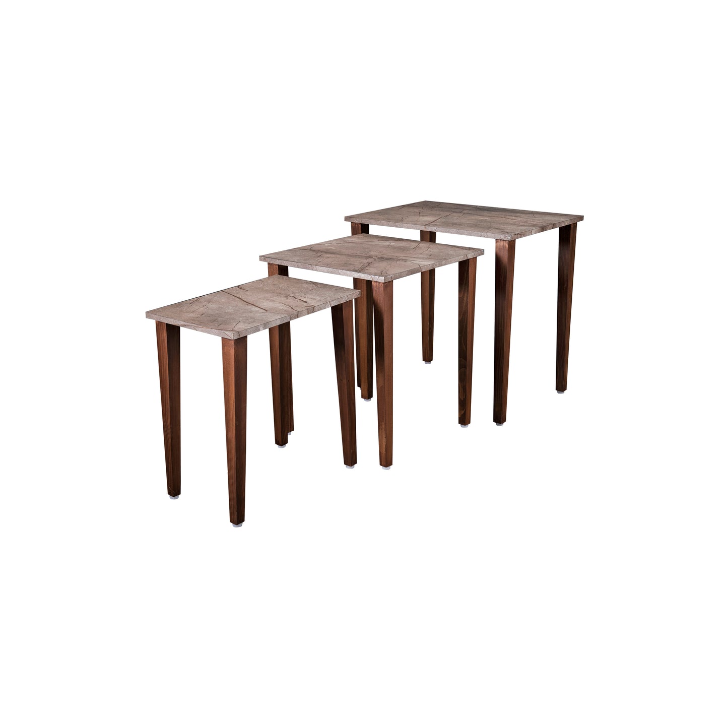 A Tiny Mistake Slate Wooden Rectangle Nesting Tables (Set of 3), Living Room Decor