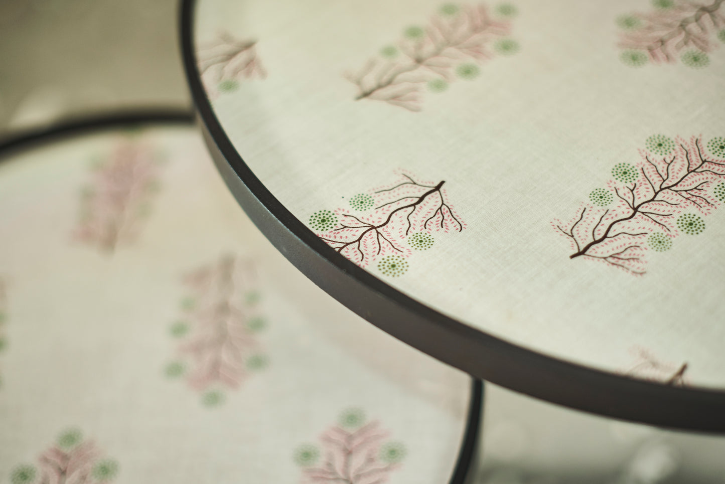 A Tiny Mistake Tree Blossom Wooden Nesting Tables (Set of 2), Living Room Decor