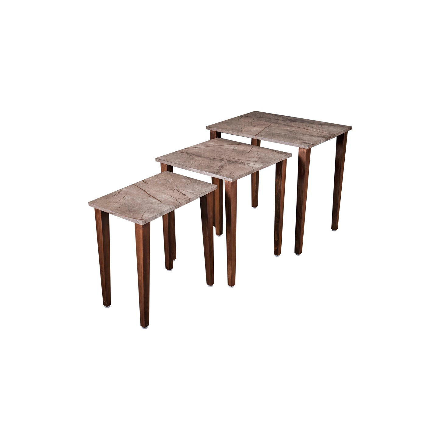 A Tiny Mistake Slate Wooden Rectangle Nesting Tables (Set of 3), Living Room Decor