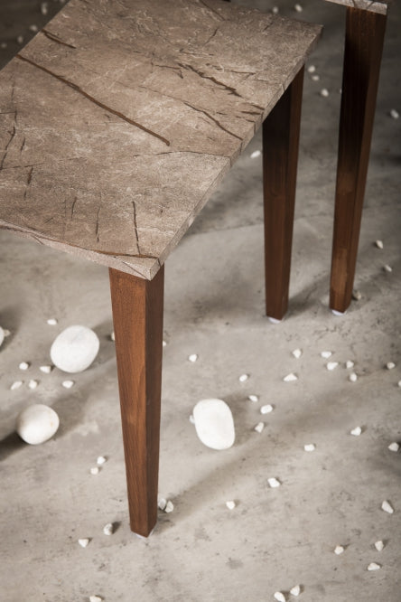 A Tiny Mistake Slate Wooden Rectangle Nesting Tables (Set of 3), Living Room Decor