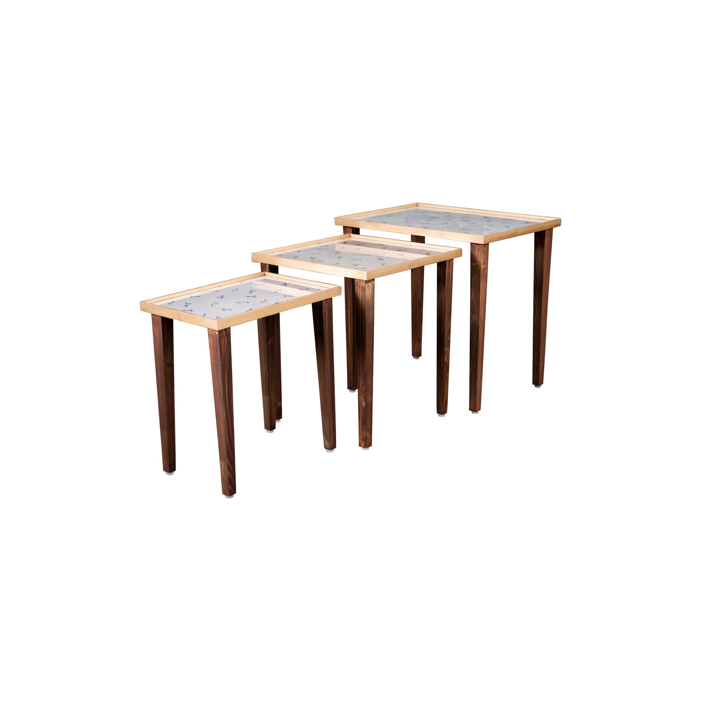 A Tiny Mistake Seagull Wooden Rectangle Nesting Tables (Set of 3), Living Room Decor