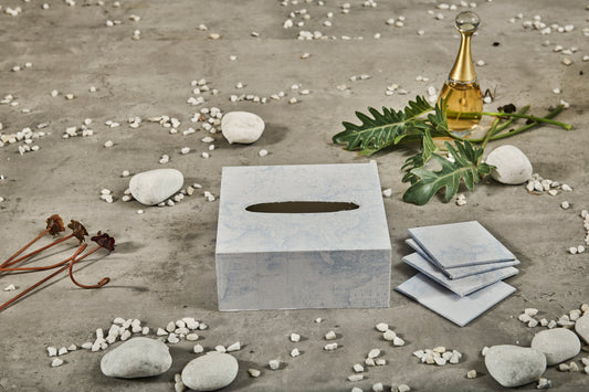 A Tiny Mistake Explorers Edition Square Tissue Box, 18 x 18 x 7.5 cm