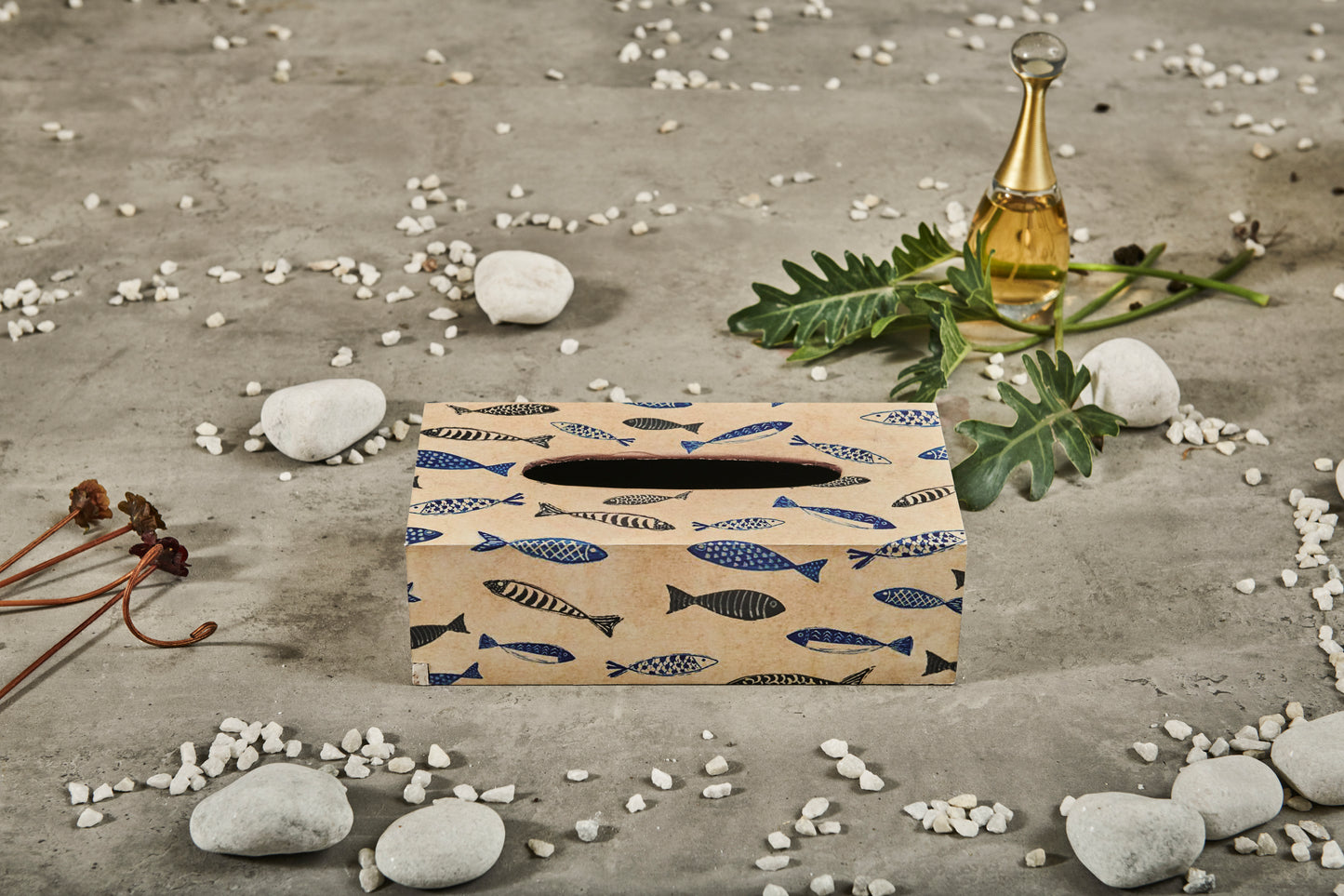 A Tiny Mistake FISH Rectangle Tissue Box, 26 x 13 x 8 cm
