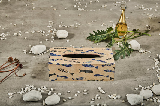 A Tiny Mistake FISH Rectangle Tissue Box, 26 x 13 x 8 cm