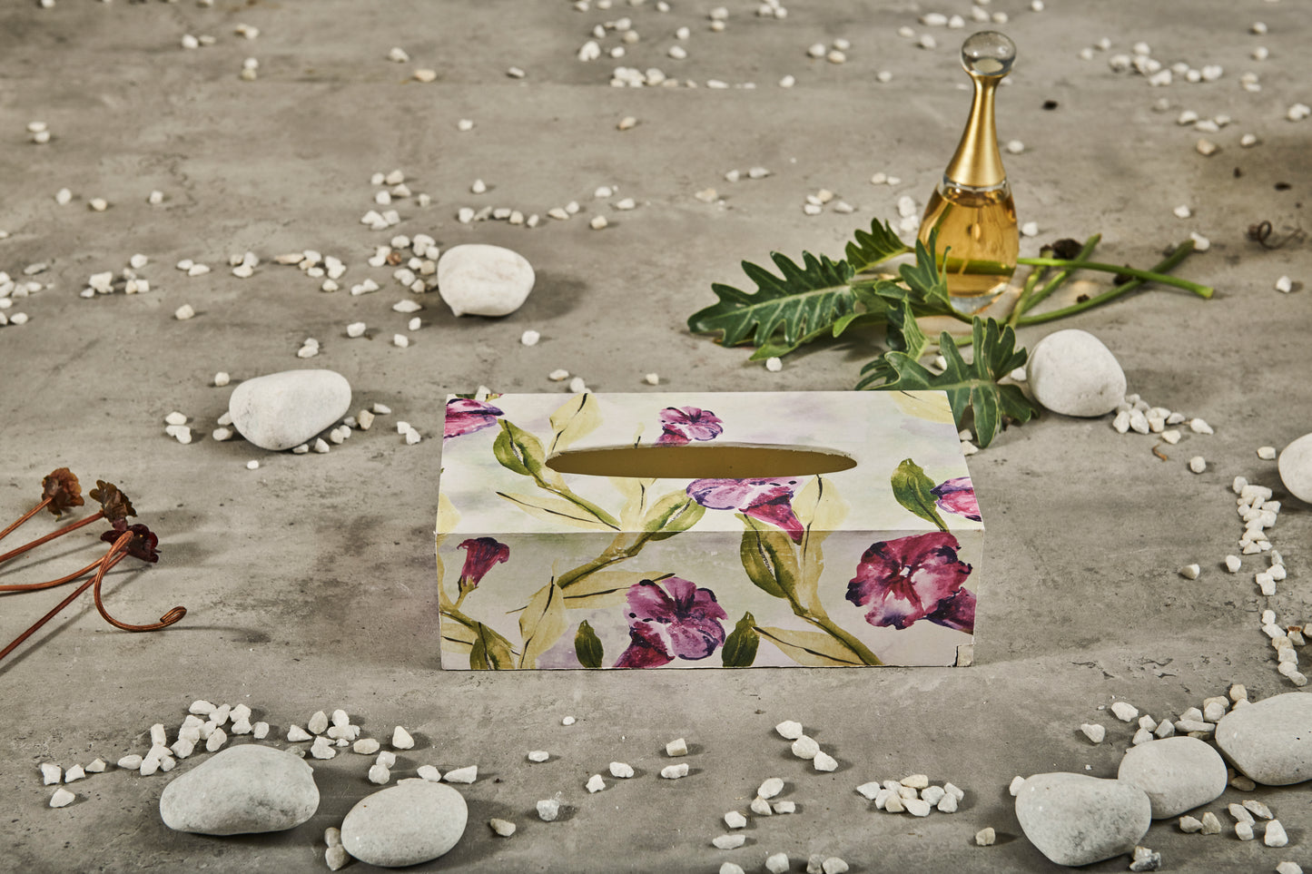 A Tiny Mistake Morning Glory Rectangle Tissue Box, 26 x 13 x 8 cm