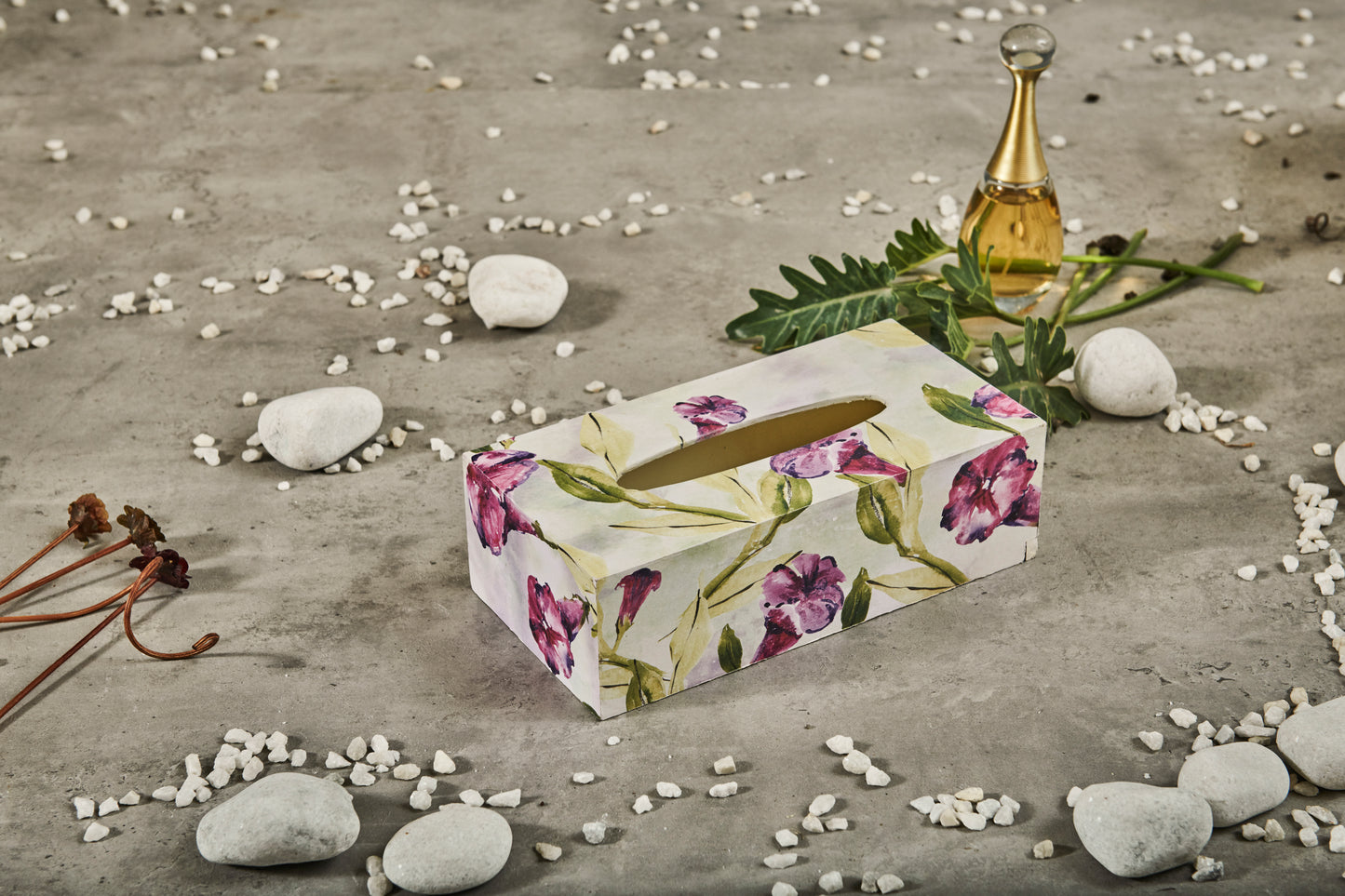 A Tiny Mistake Morning Glory Rectangle Tissue Box, 26 x 13 x 8 cm