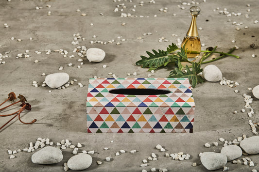 A Tiny Mistake Rubic Rectangle Tissue Box, 26 x 13 x 8 cm