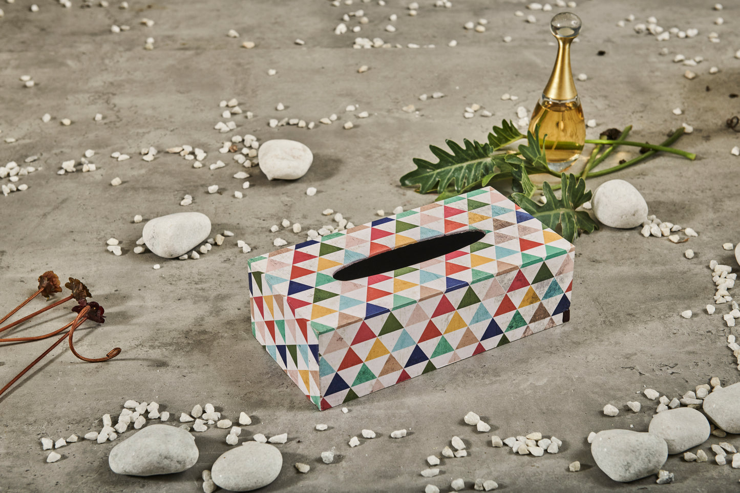 A Tiny Mistake Rubic Rectangle Tissue Box, 26 x 13 x 8 cm