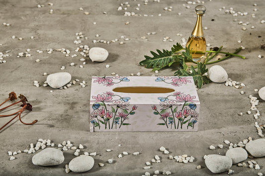 A Tiny Mistake Daisies Rectangle Tissue Box, 26 x 13 x 8 cm
