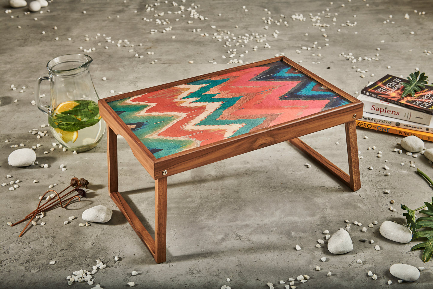 A Tiny Mistake Ikat Print Butler Tray, Laptop Desk, Breakfast Table