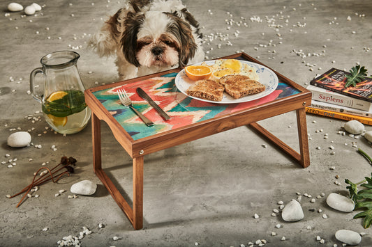 A Tiny Mistake Ikat Print Butler Tray, Laptop Desk, Breakfast Table