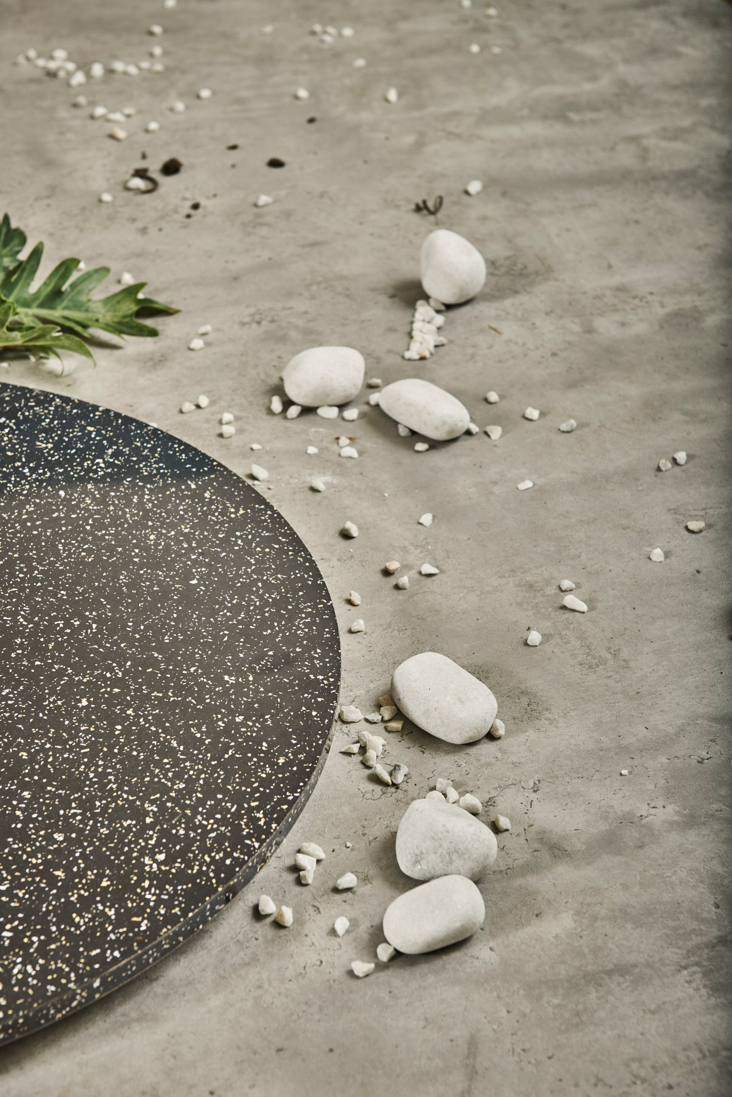 A Tiny Mistake Black Granite Wooden Table Turner, Dining Table Organisation, Lazy Susan for Dining Room Decor