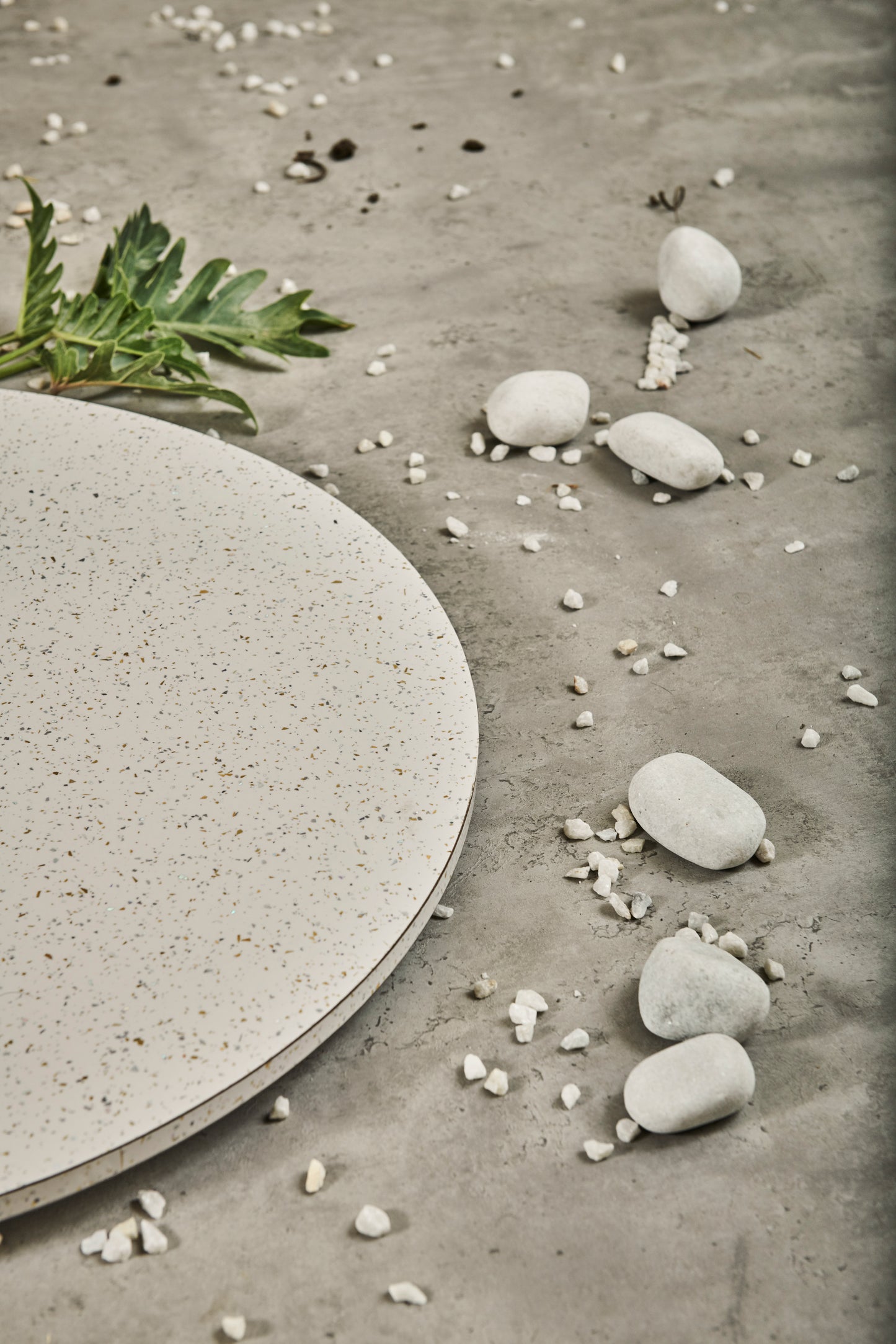 A Tiny Mistake White Granite Wooden Table Turner, Dining Table Organisation, Lazy Susan for Dining Room Decor