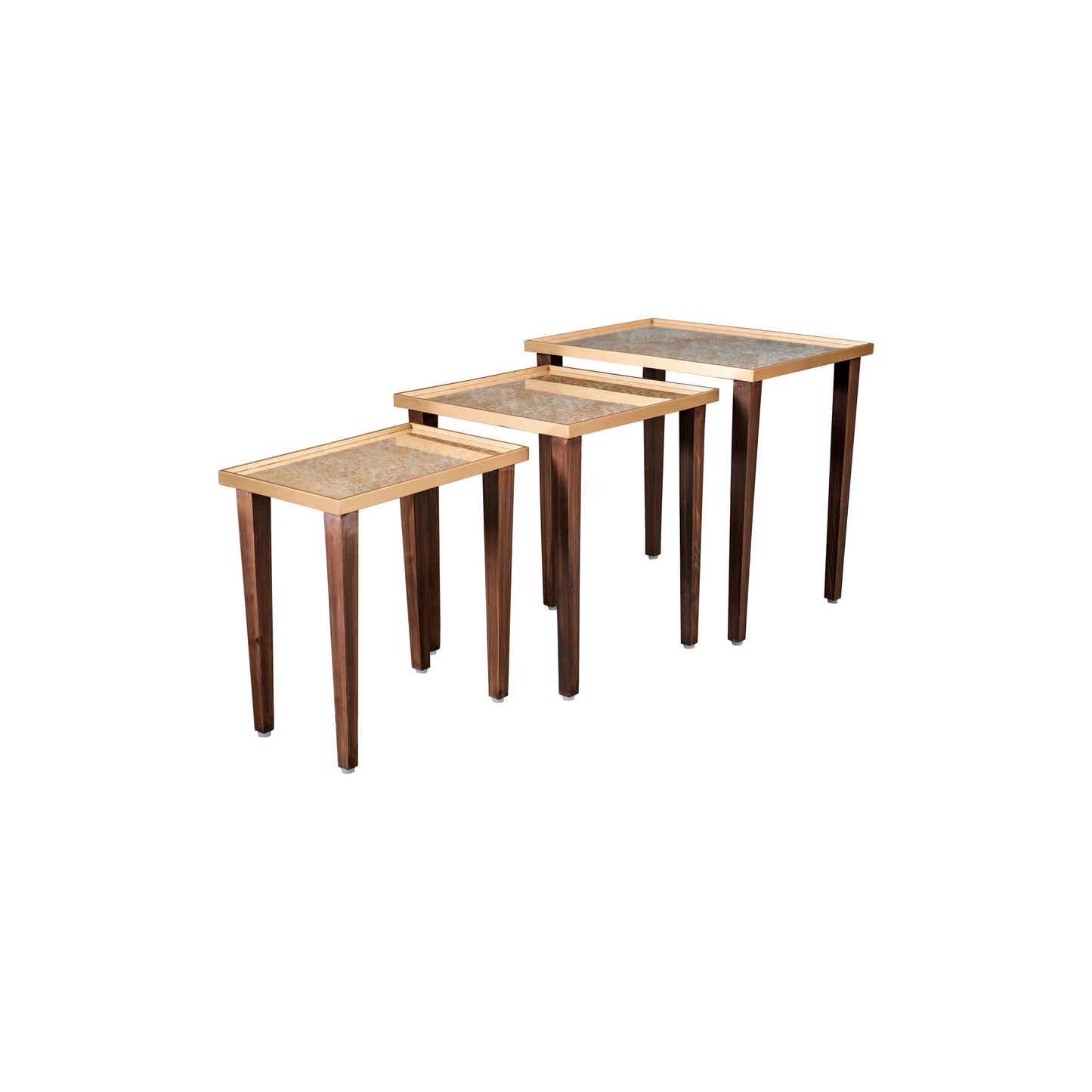 A Tiny Mistake Majestic Cream Wooden Rectangle Nesting Tables (Set of 3), Living Room Decor