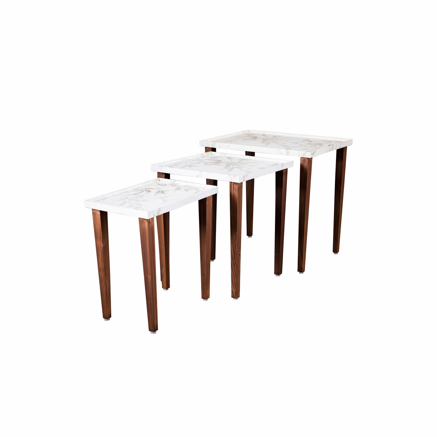 A Tiny Mistake Tehni Wooden Rectangle Nesting Tables (Set of 3), Living Room Decor