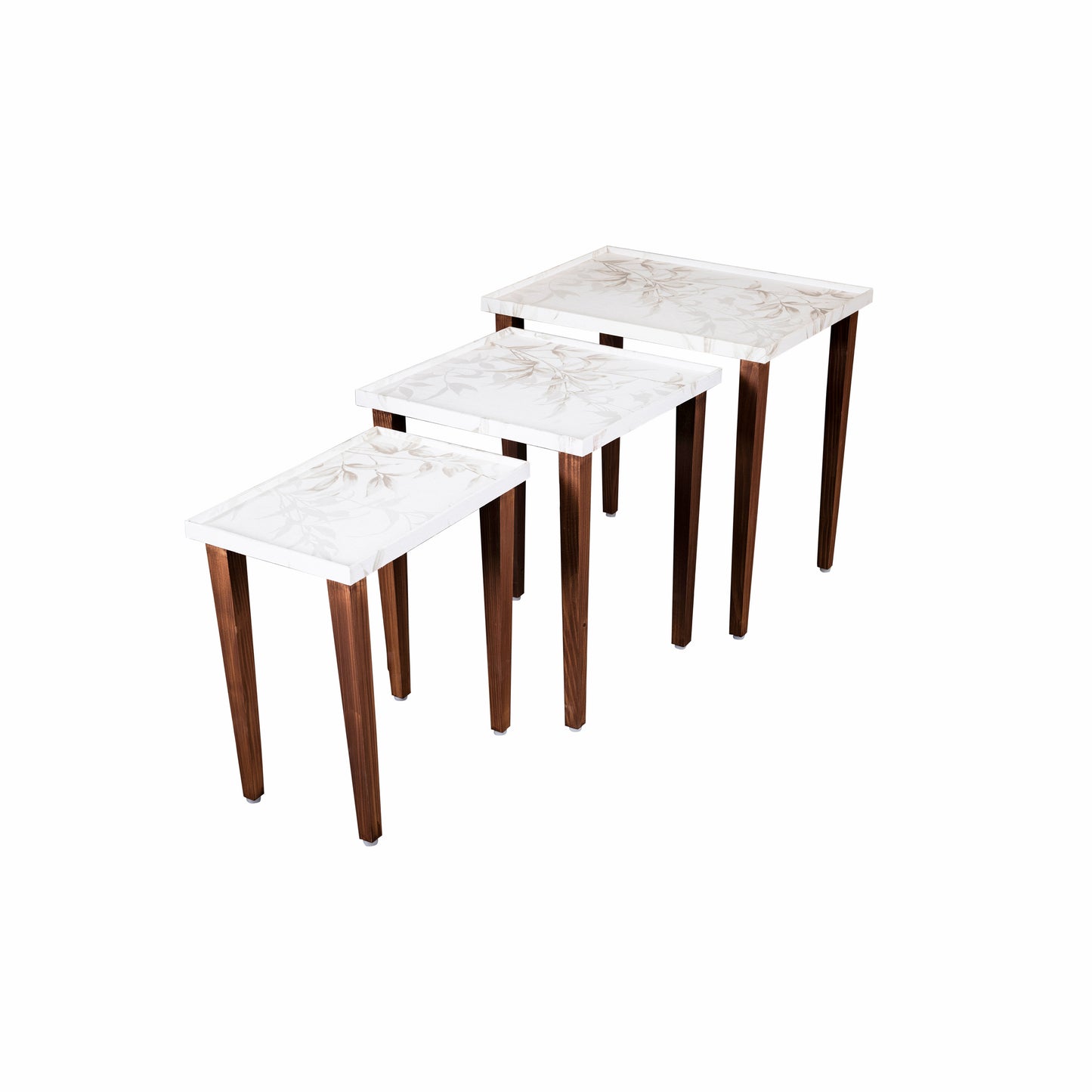 A Tiny Mistake Tehni Wooden Rectangle Nesting Tables (Set of 3), Living Room Decor
