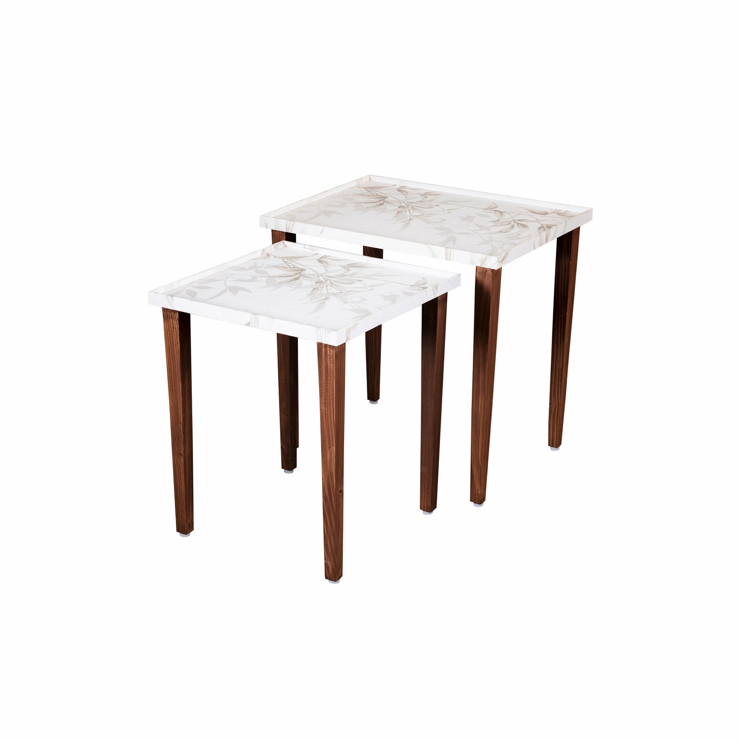 A Tiny Mistake Tehni Wooden Rectangle Nesting Tables (Set of 2), Living Room Decor