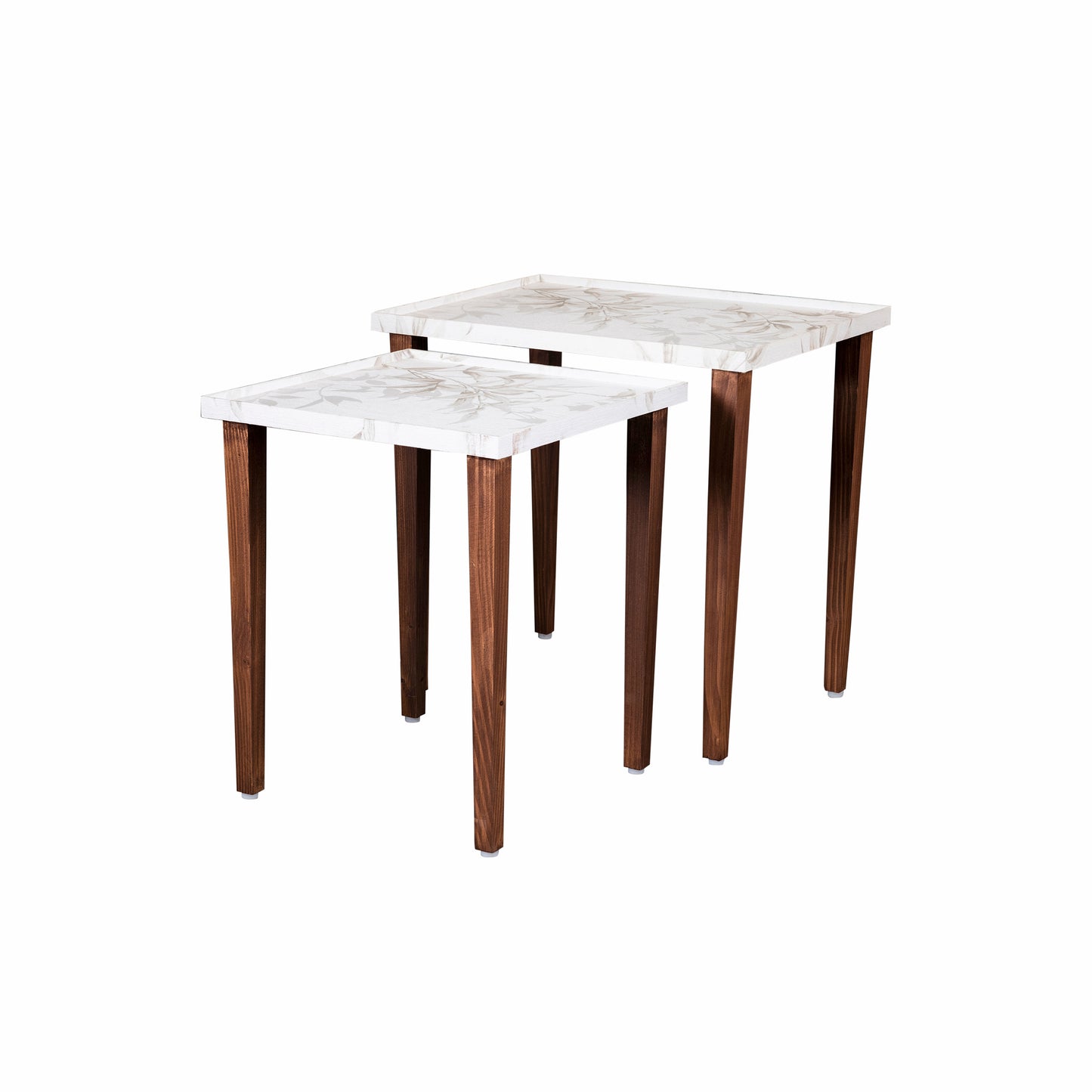 A Tiny Mistake Tehni Wooden Rectangle Nesting Tables (Set of 2), Living Room Decor