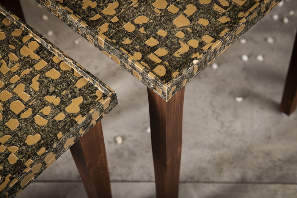 A Tiny Mistake Syaahi Wooden Rectangle Nesting Tables (Set of 2), Living Room Decor