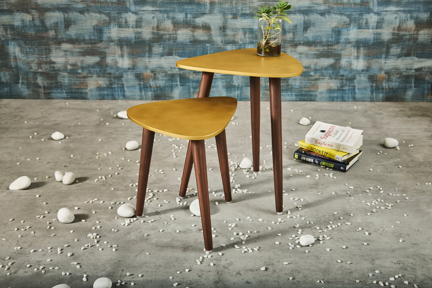 A Tiny Mistake Majestic Gold Trinity Nesting Tables (Set of Two)
