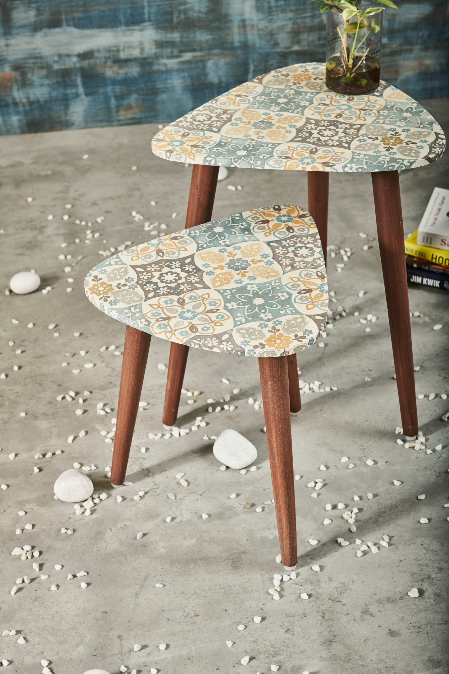 A Tiny Mistake Turkish Delight Trinity Nesting Tables (Set of Two)