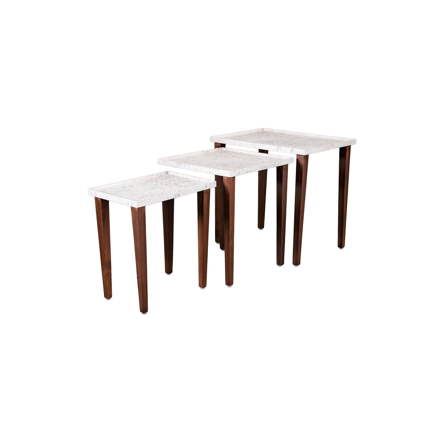 A Tiny Mistake Bhav Wooden Rectangle Nesting Tables (Set of 3), Living Room Decor