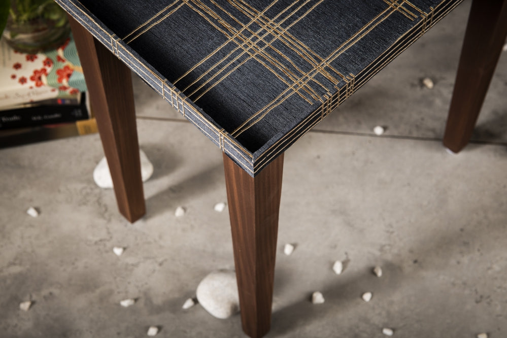 A Tiny Mistake Tesseract Wooden Rectangle Nesting Tables (Set of 2), Living Room Decor