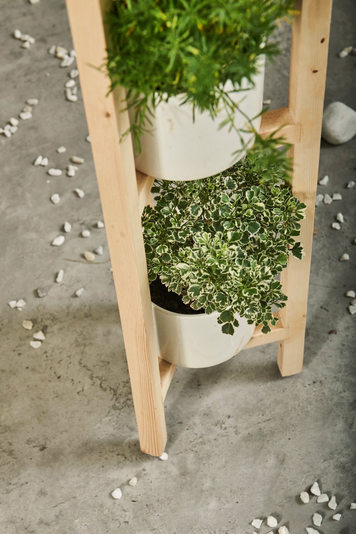A Tiny Mistake Three Legged Star Planter, Three Tier (One Piece) (Natural Finish)