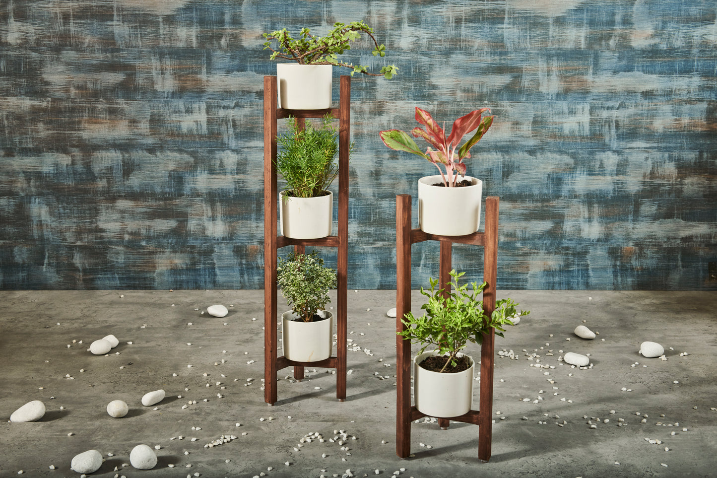 A Tiny Mistake Three Legged Star Planter, Three Tier (One Piece) (Dark Finish)