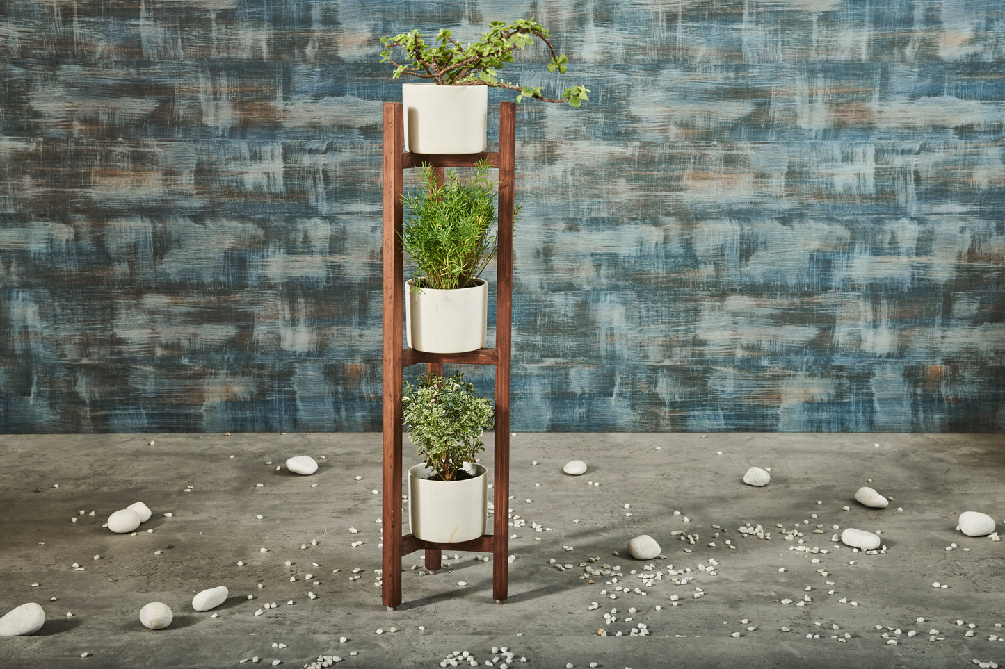 A Tiny Mistake Three Legged Star Planter, Three Tier (One Piece) (Dark Finish)