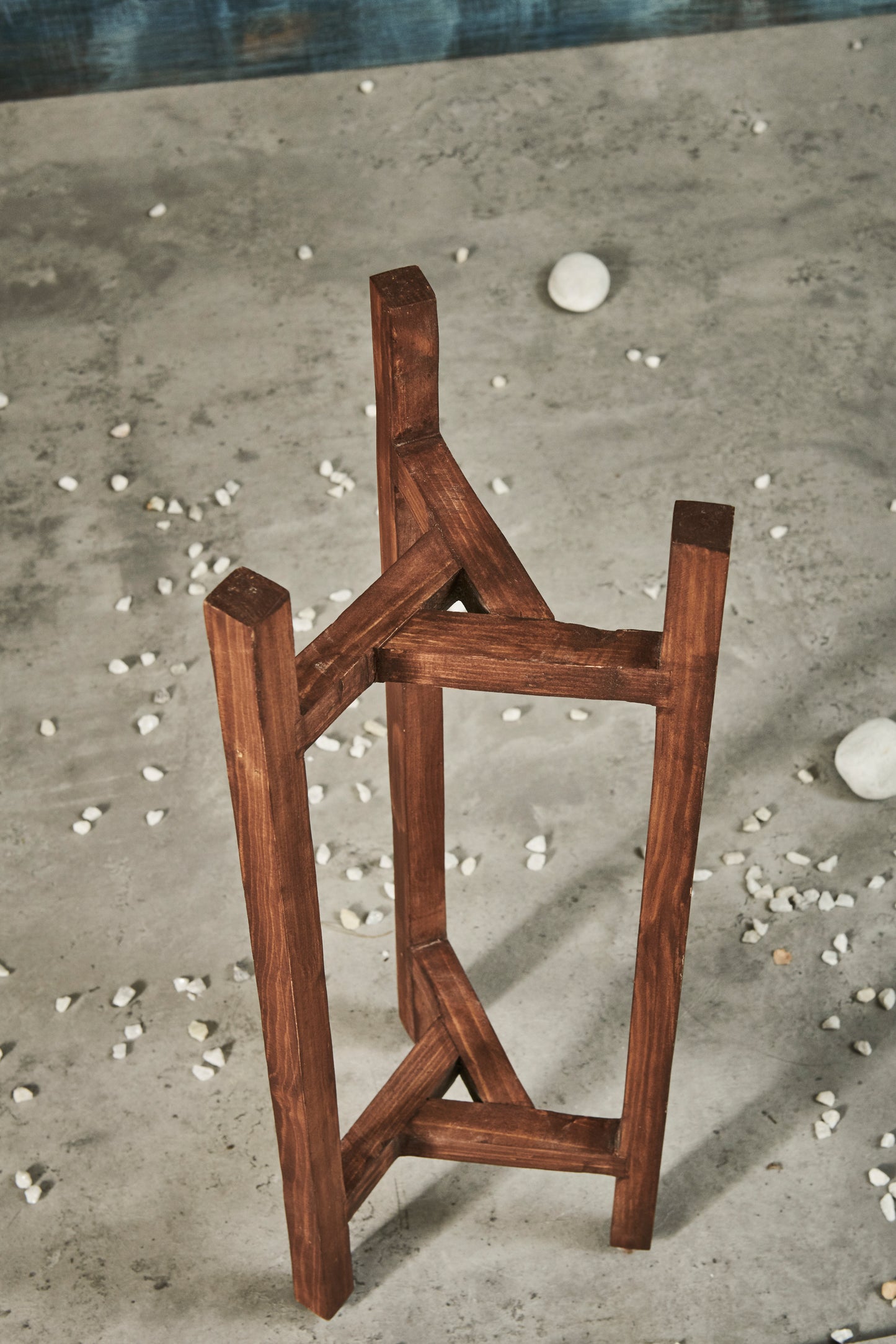 A Tiny Mistake Three Legged Star Planter, Two Tier (One Piece) (Dark Finish)
