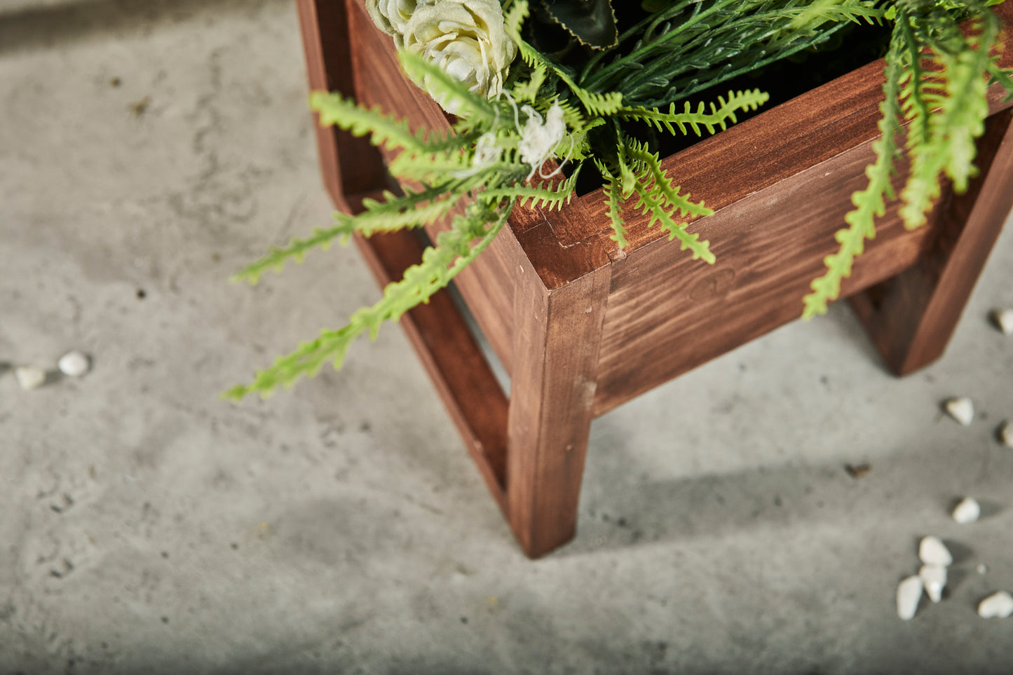 A Tiny Mistake Crate Wooden Planter (One Piece) (Dark Finish)