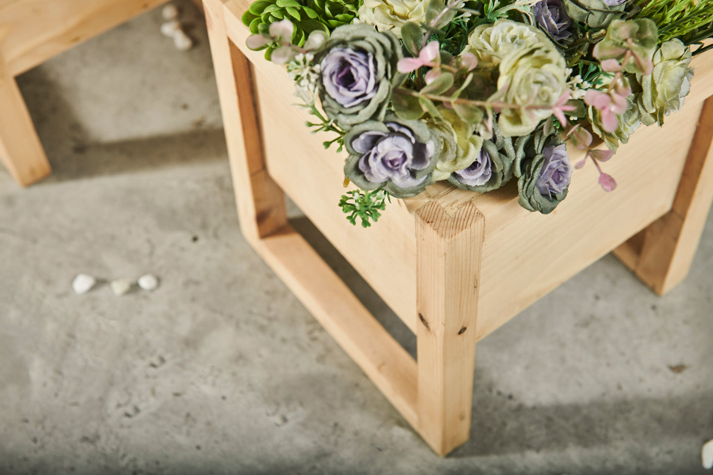A Tiny Mistake Crate Wooden Planter (One Piece) (Natural Finish)