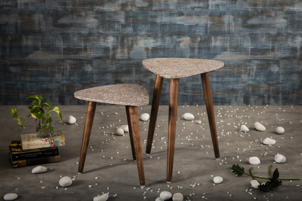 A Tiny Mistake Honeycomb Trinity Nesting Tables (Set of Two)