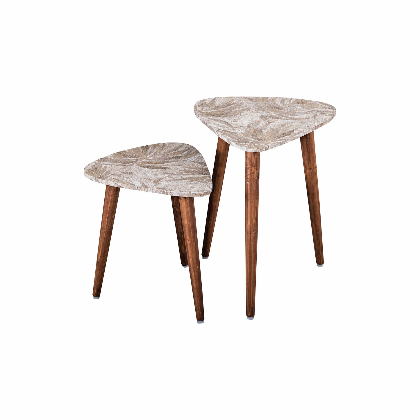A Tiny Mistake Palm Bronze Trinity Nesting Tables (Set of Two)