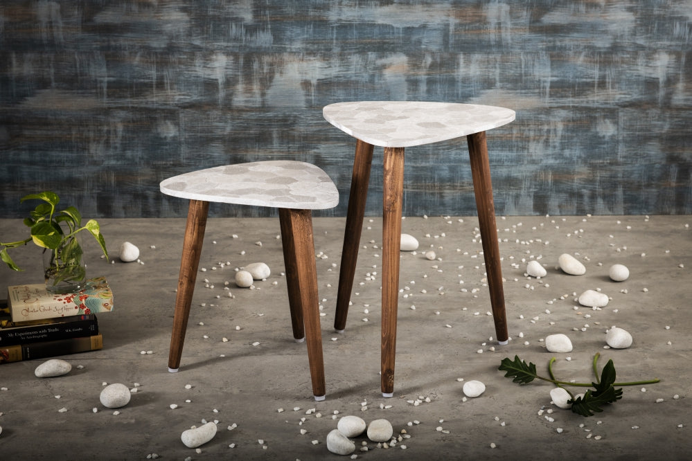 A Tiny Mistake Allure - Silver Trinity Nesting Tables (Set of Two)