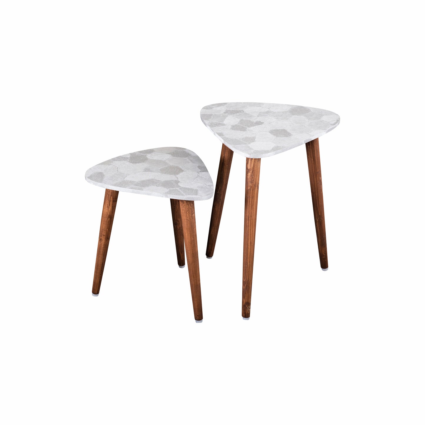 A Tiny Mistake Allure - Silver Trinity Nesting Tables (Set of Two)