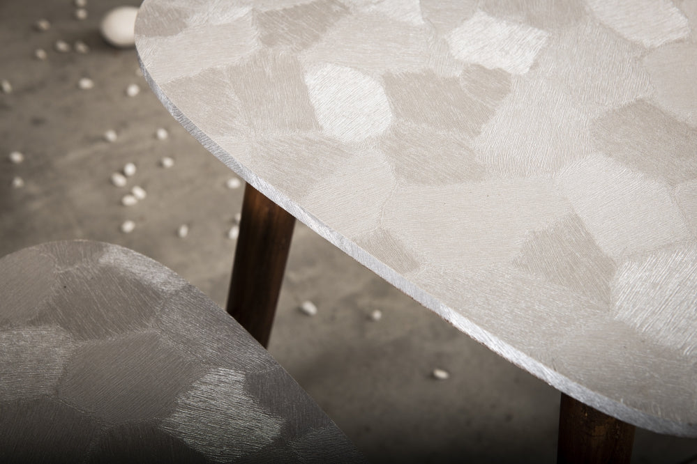A Tiny Mistake Allure - Silver Trinity Nesting Tables (Set of Two)