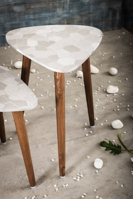 A Tiny Mistake Allure - Silver Trinity Nesting Tables (Set of Two)