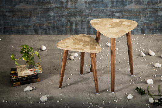 A Tiny Mistake Allure - Gold Trinity Nesting Tables (Set of Two)