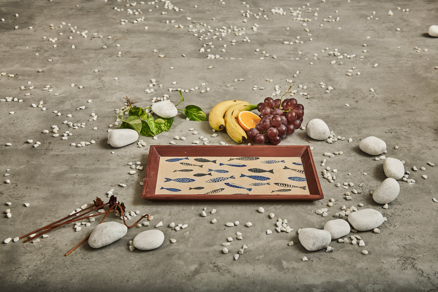 A Tiny Mistake Fish Rectangle Wooden Serving Tray, 35 x 20 x 2 cm