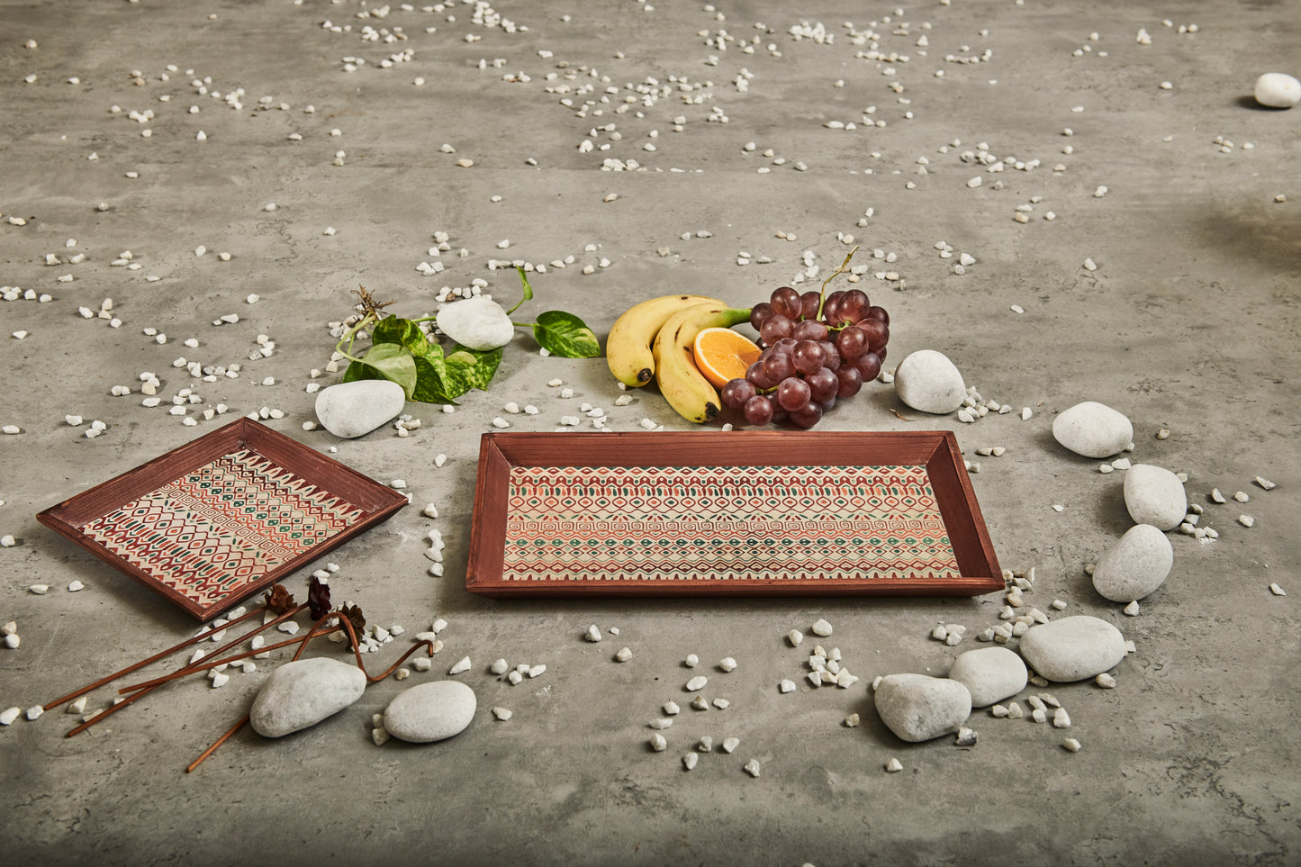 A Tiny Mistake Aztec Rectangle Wooden Serving Tray, 35 x 20 x 2 cm