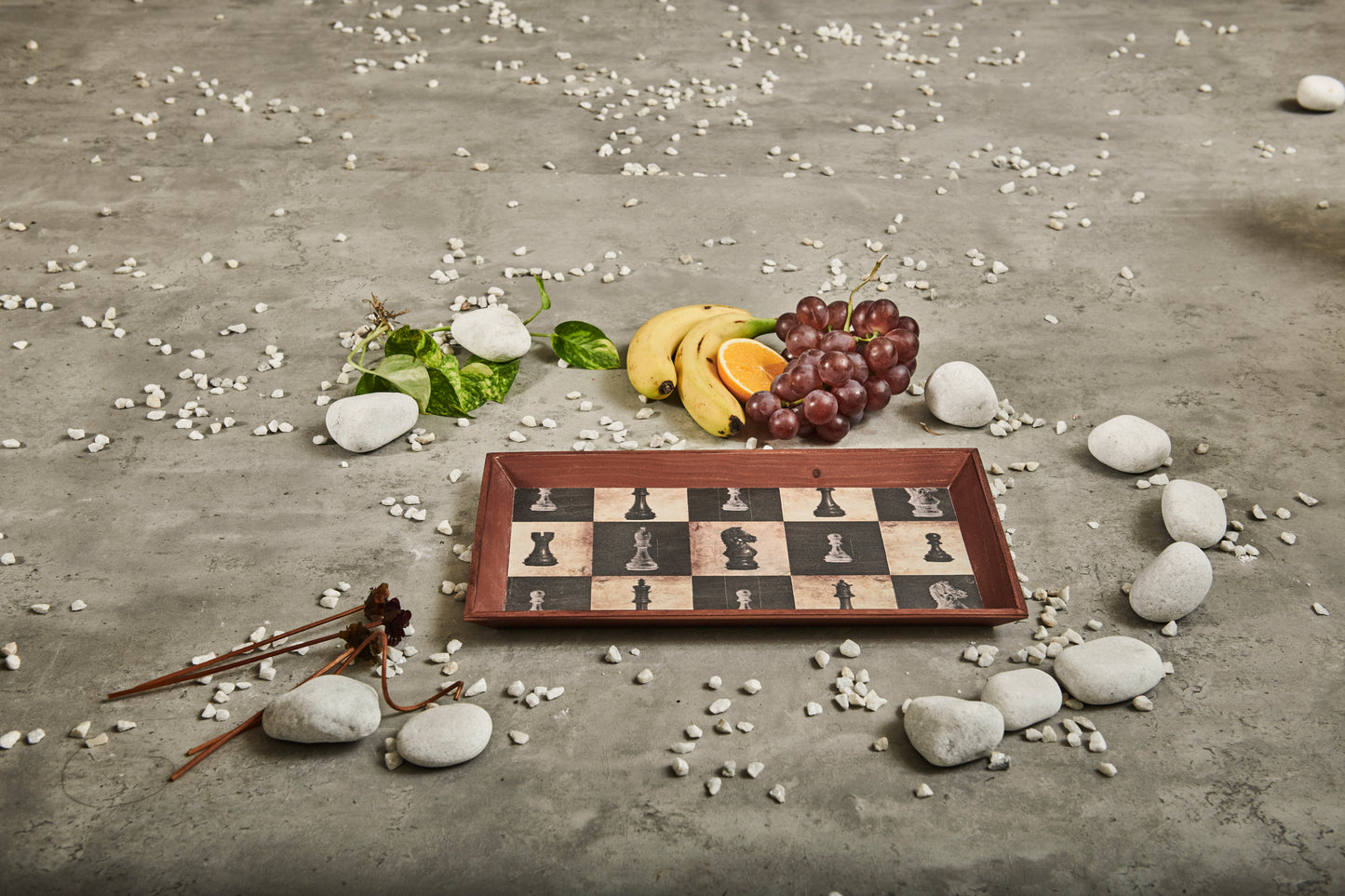 A Tiny Mistake Chess Rectangle Wooden Serving Tray, 35 x 20 x 2 cm