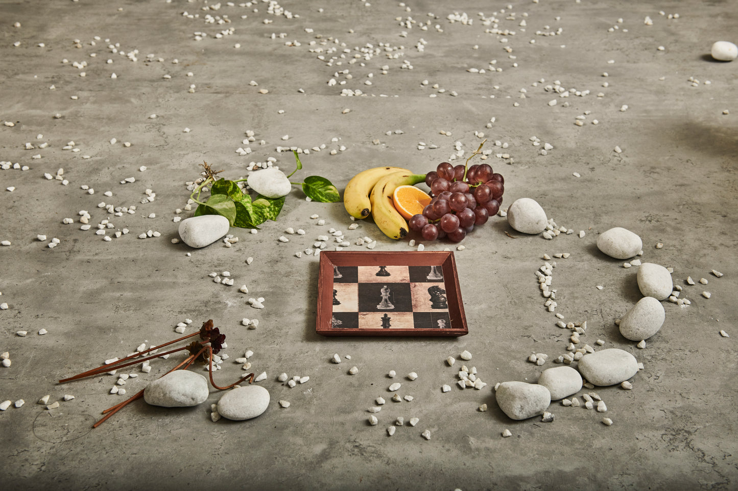 A Tiny Mistake Chess Small Square Wooden Serving Tray, 18 x 18 x 2 cm