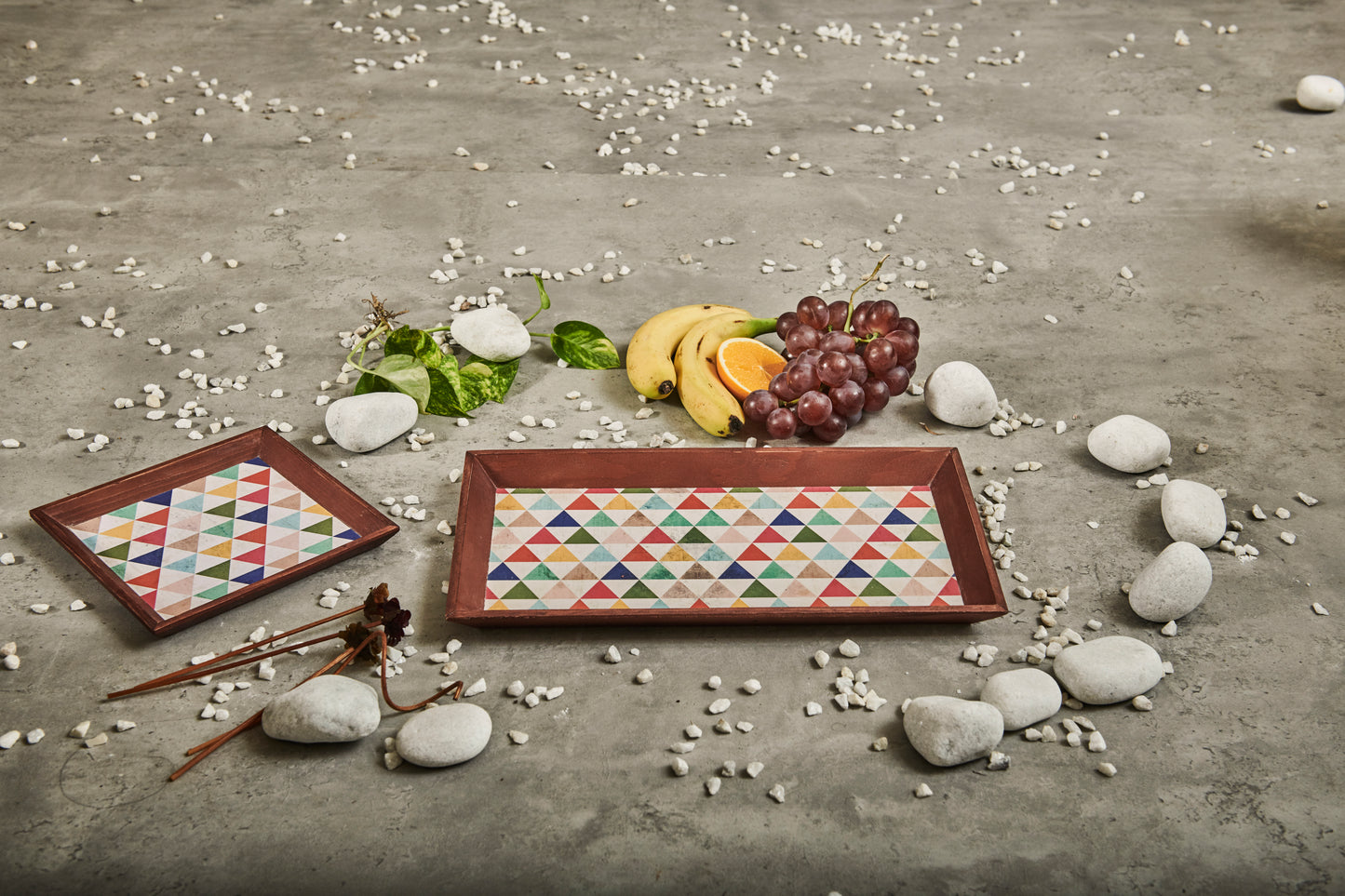 A Tiny Mistake Rubic Small Square Wooden Serving Tray, 18 x 18 x 2 cm