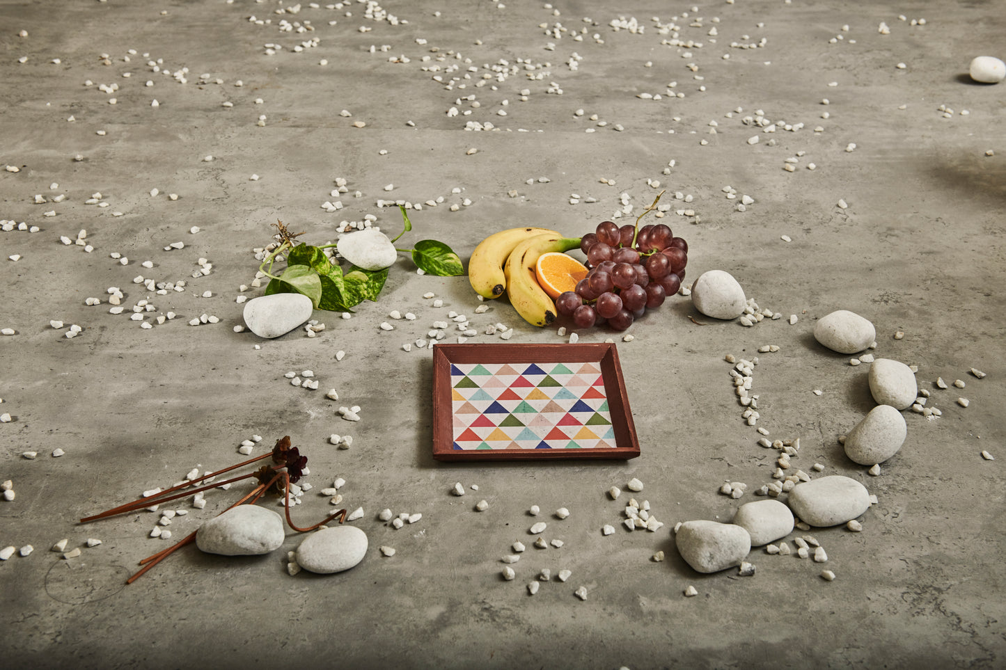 A Tiny Mistake Rubic Small Square Wooden Serving Tray, 18 x 18 x 2 cm