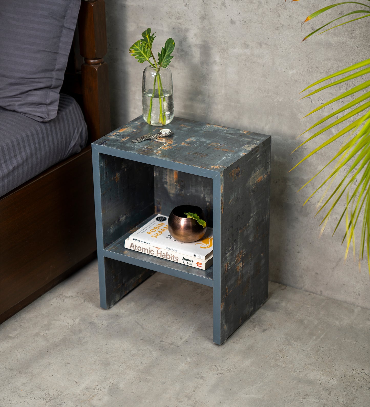 Bedside Table, Side Table, Bedside Open Storage, Bedroom Decor, Wooden Table