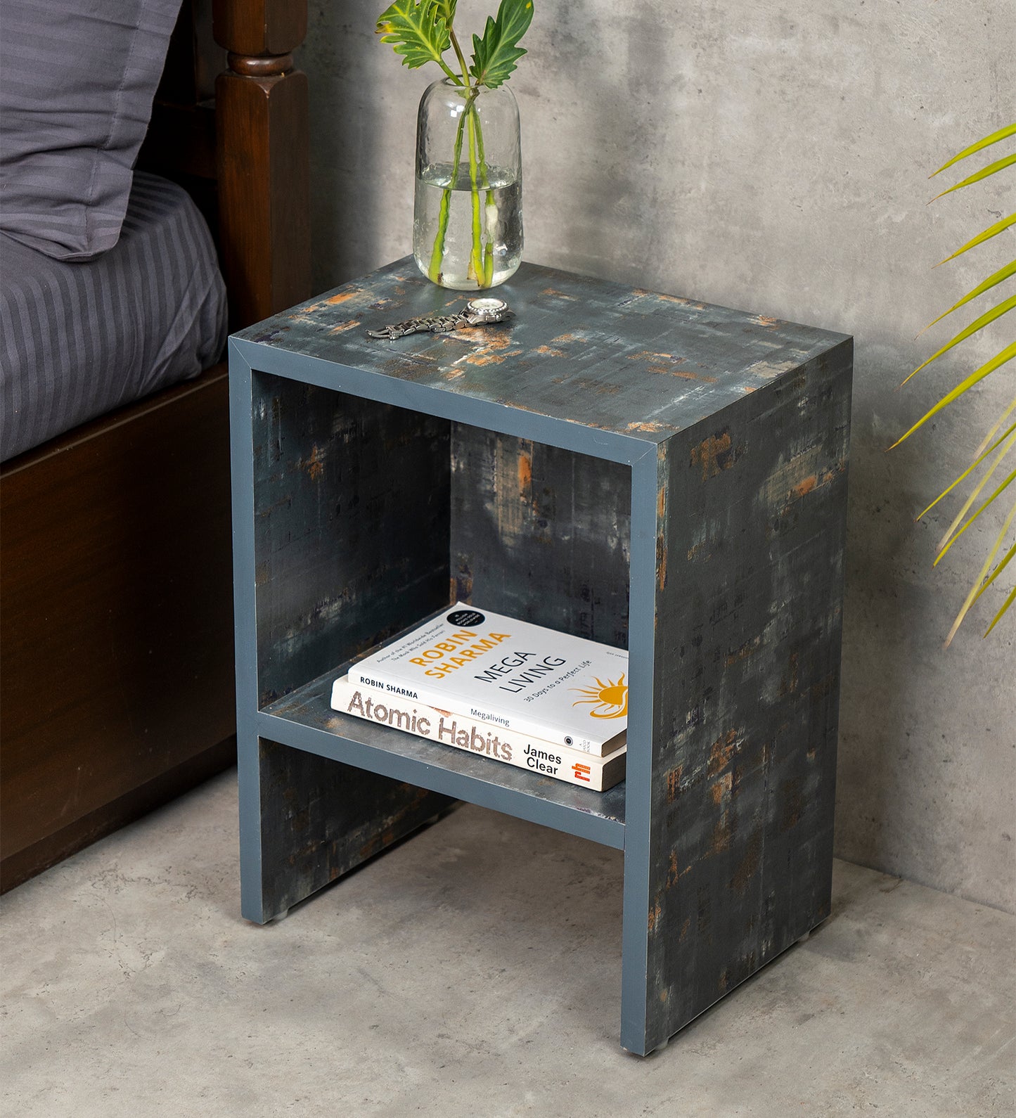 Bedside Table, Side Table, Bedside Open Storage, Bedroom Decor, Wooden Table