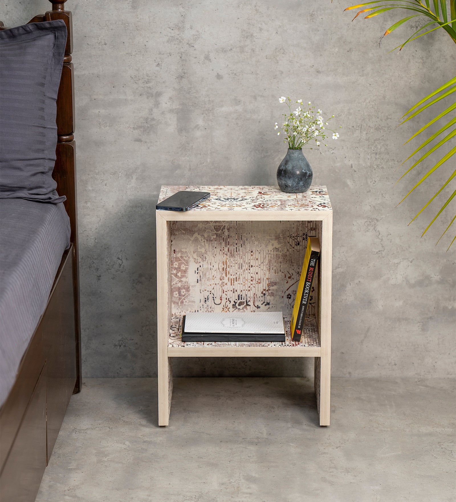 Bedside Table, Side Table, Bedside Open Storage, Bedroom Decor, Wooden Table